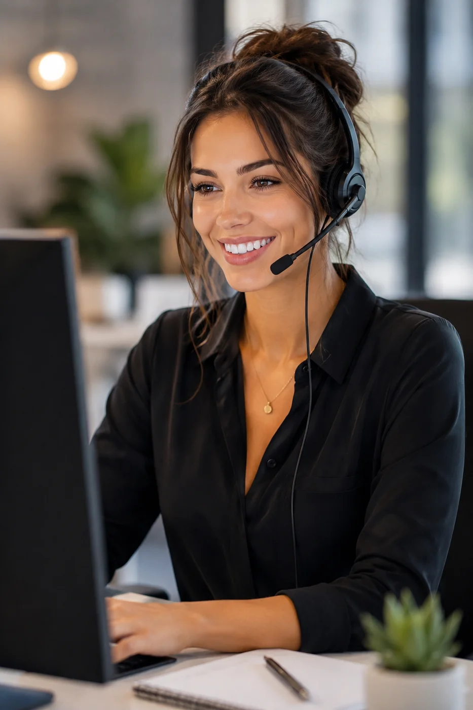 ThriveMedRX support team member on a call with a patient